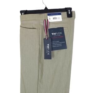 Tommy Hilfiger Men’s Modern-Fit Stretch Twill Dress Pants Light Olive 32x30 NWT